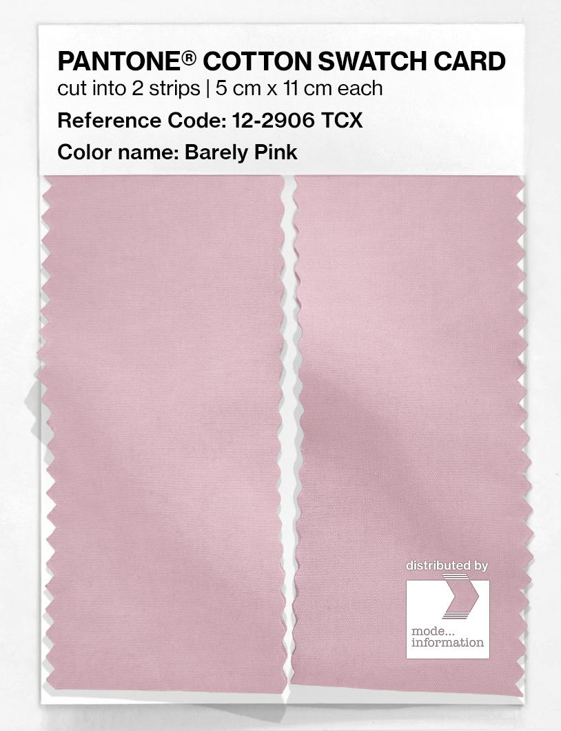 Artikelbild 2 des Artikels “PANTONE® COTTON SWATCH CARD 12-2906 TCX Barely Pink “