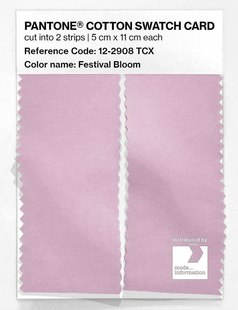Artikelbild 2 des Artikels “PANTONE® COTTON SWATCH CARD 12-2908 TCX Festival Bloom “