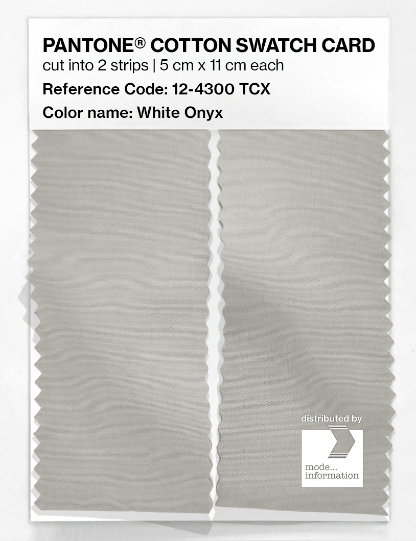 Artikelbild 2 des Artikels “PANTONE® COTTON SWATCH CARD 12-4300 TCX White Onyx “