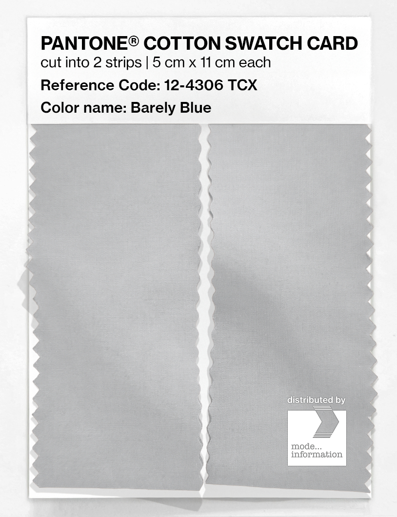 Artikelbild 2 des Artikels “PANTONE® COTTON SWATCH CARD 12-4306 TCX Barely Blue “