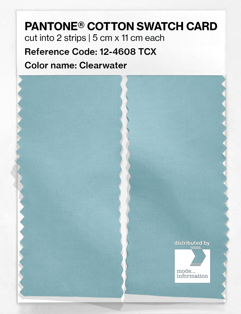 Product image 2 of the product “PANTONE® COTTON SWATCH CARD 12-4608 TCX Clearwater ”