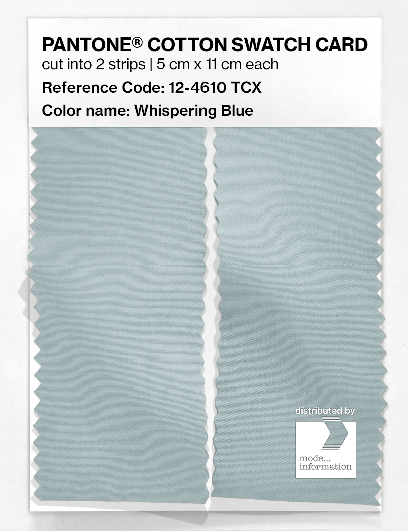 Artikelbild 2 des Artikels “PANTONE® COTTON SWATCH CARD 12-4610 TCX Whispering Blue “