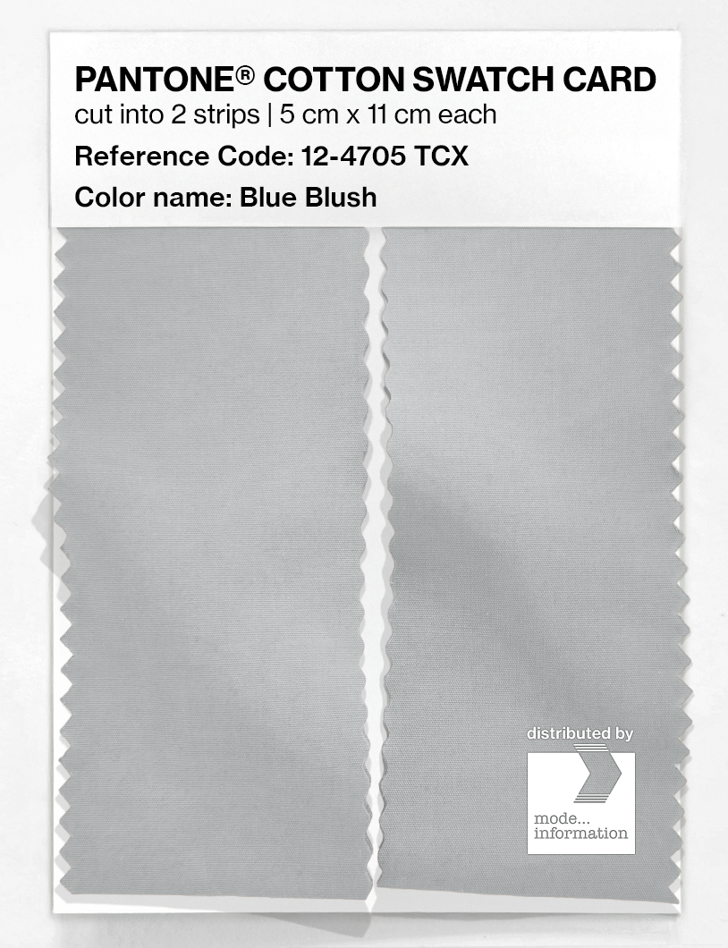 Artikelbild 2 des Artikels “PANTONE® COTTON SWATCH CARD 12-4705 TCX Blue Blush “