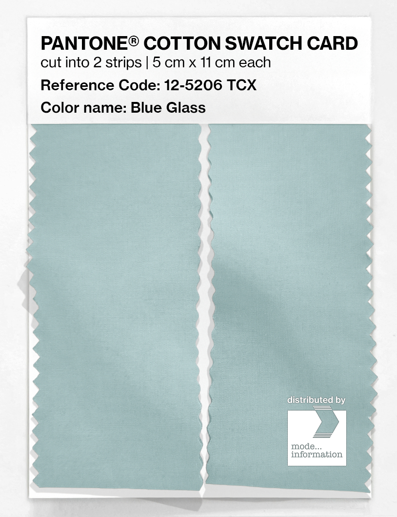 Artikelbild 2 des Artikels “PANTONE® COTTON SWATCH CARD 12-5206 TCX Blue Glass “