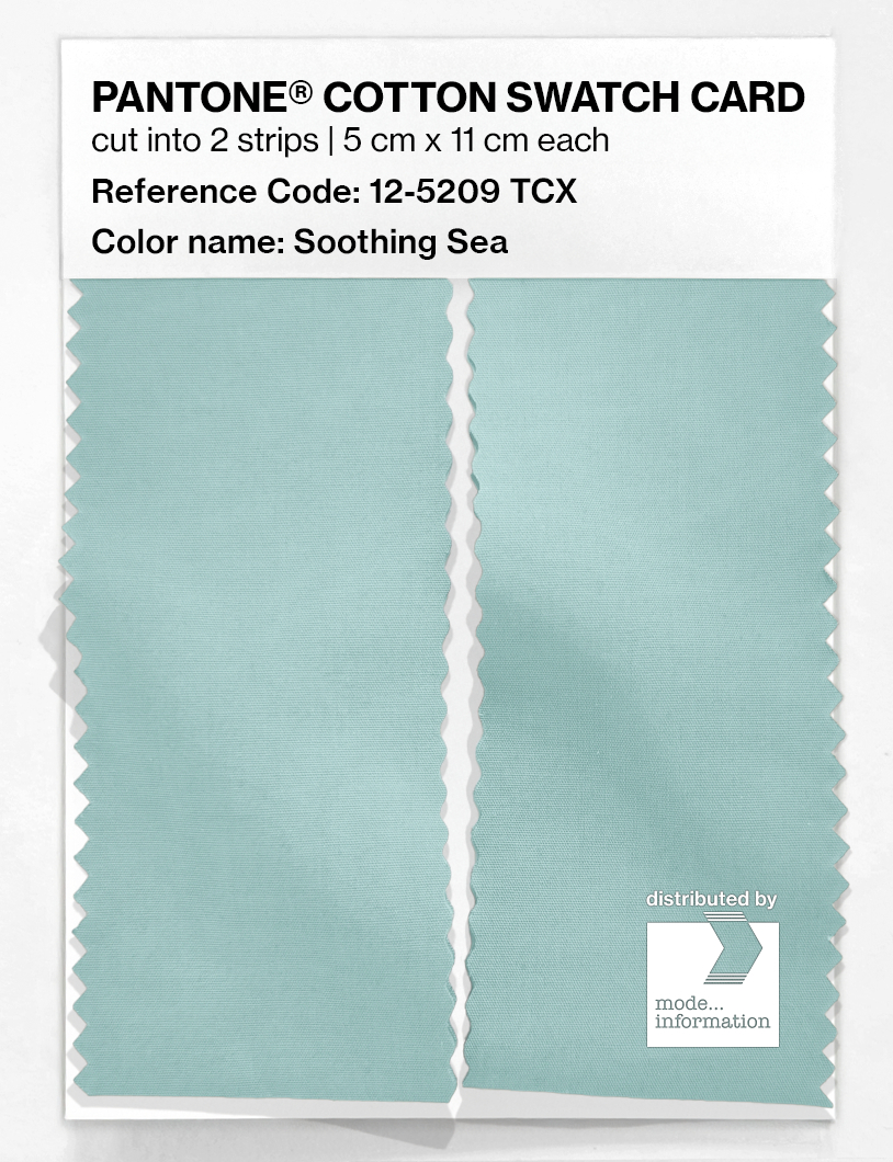 Artikelbild 2 des Artikels “PANTONE® COTTON SWATCH CARD 12-5209 TCX Soothing Sea “