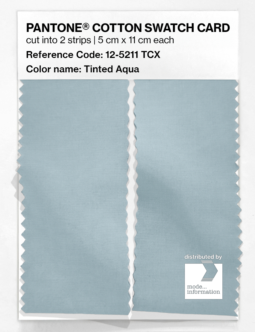 Artikelbild 2 des Artikels “PANTONE® COTTON SWATCH CARD 12-5211 TCX Tinted Aqua “