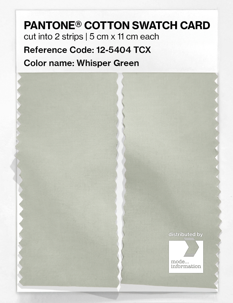 Product image 2 of the product “PANTONE® COTTON SWATCH CARD 12-5404 TCX Whisper Green ”