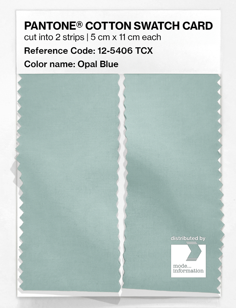 Artikelbild 2 des Artikels “PANTONE® COTTON SWATCH CARD 12-5406 TCX Opal Blue “