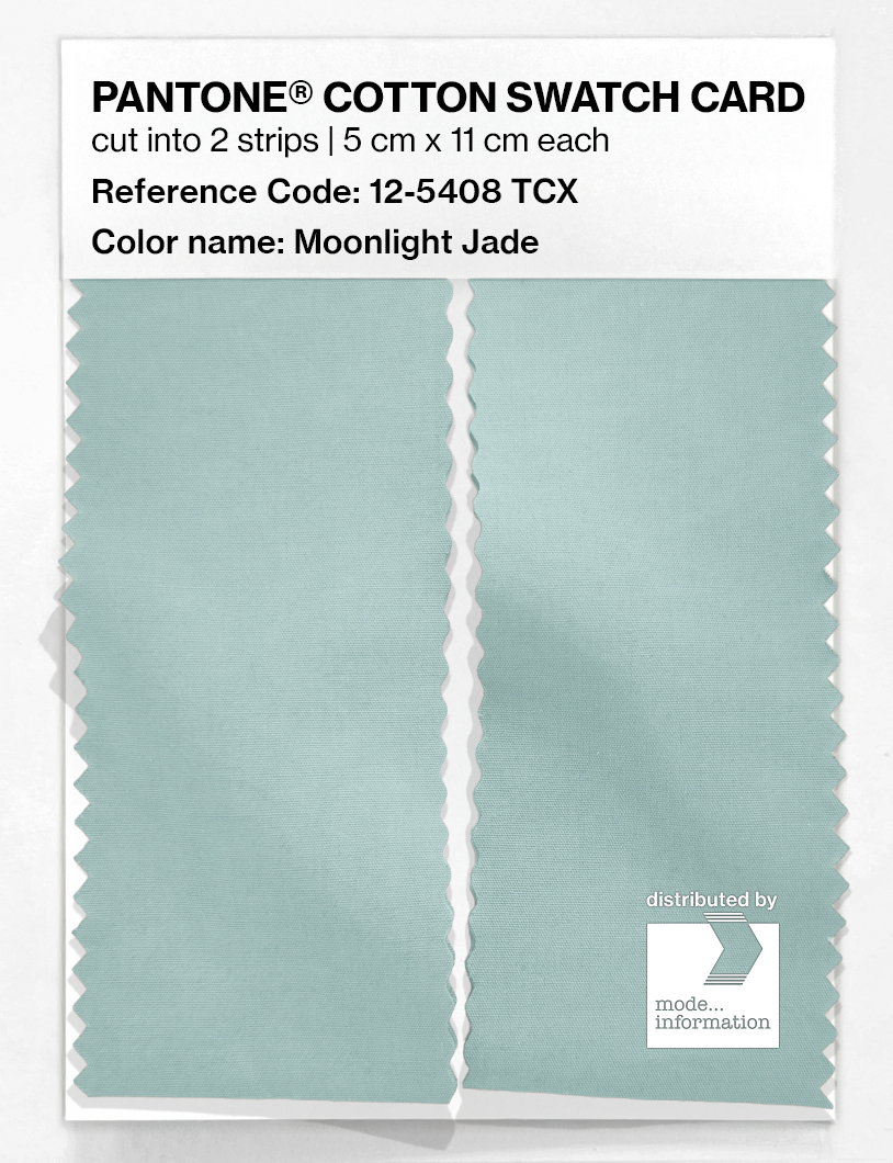 Artikelbild 2 des Artikels “PANTONE® COTTON SWATCH CARD 12-5408 TCX Moonlight Jade “