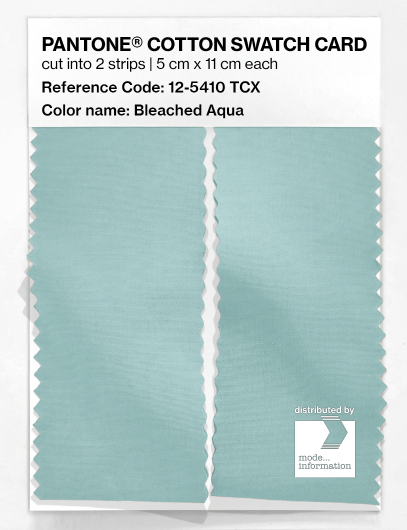 Artikelbild 2 des Artikels “PANTONE® COTTON SWATCH CARD 12-5410 TCX Bleached Aqua “