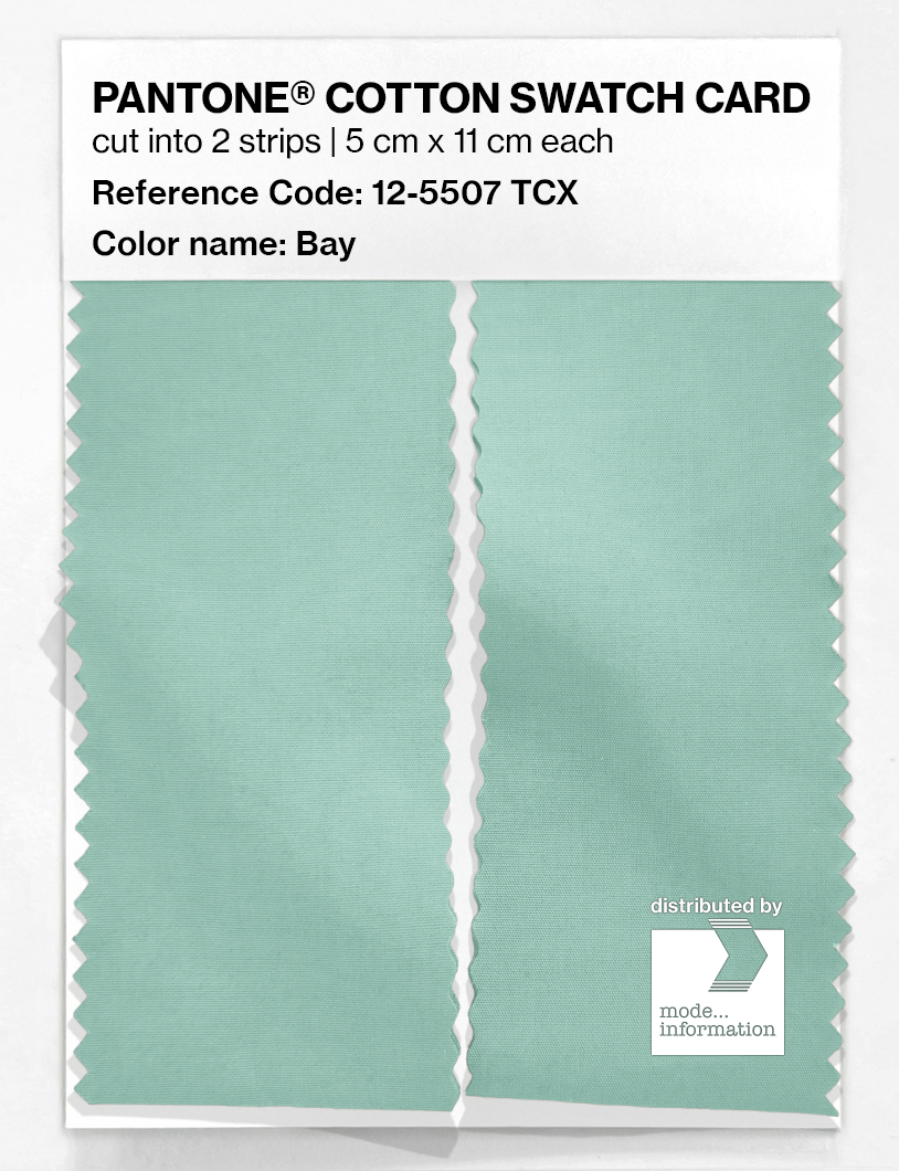 Product image 2 of the product “PANTONE® COTTON SWATCH CARD 12-5507 TCX Bay ”