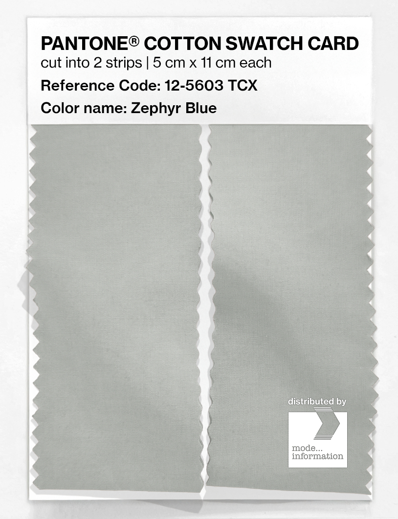 Artikelbild 2 des Artikels “PANTONE® COTTON SWATCH CARD 12-5603 TCX Zephyr Blue “