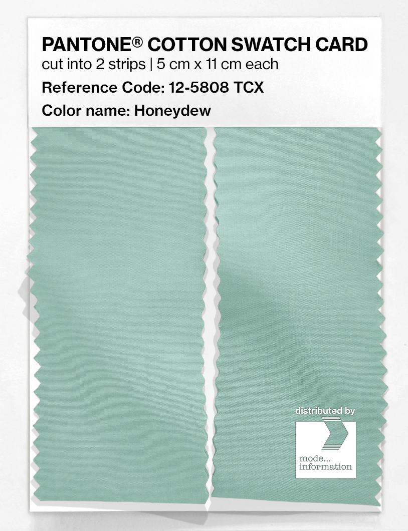 Product image 2 of the product “PANTONE® COTTON SWATCH CARD 12-5808 TCX Honeydew ”