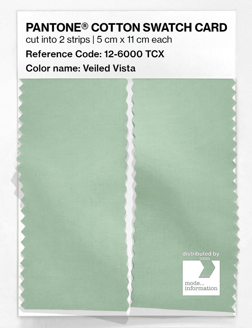 Artikelbild 2 des Artikels “PANTONE® COTTON SWATCH CARD 12-6000 TCX Veiled Vista “