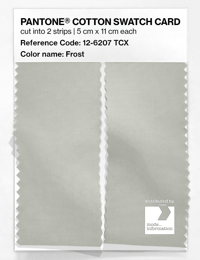 Product image 2 of the product “PANTONE® COTTON SWATCH CARD 12-6207 TCX Frost ”