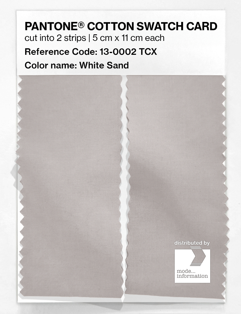 Artikelbild 2 des Artikels “PANTONE® COTTON SWATCH CARD 13-0002 TCX White Sand “