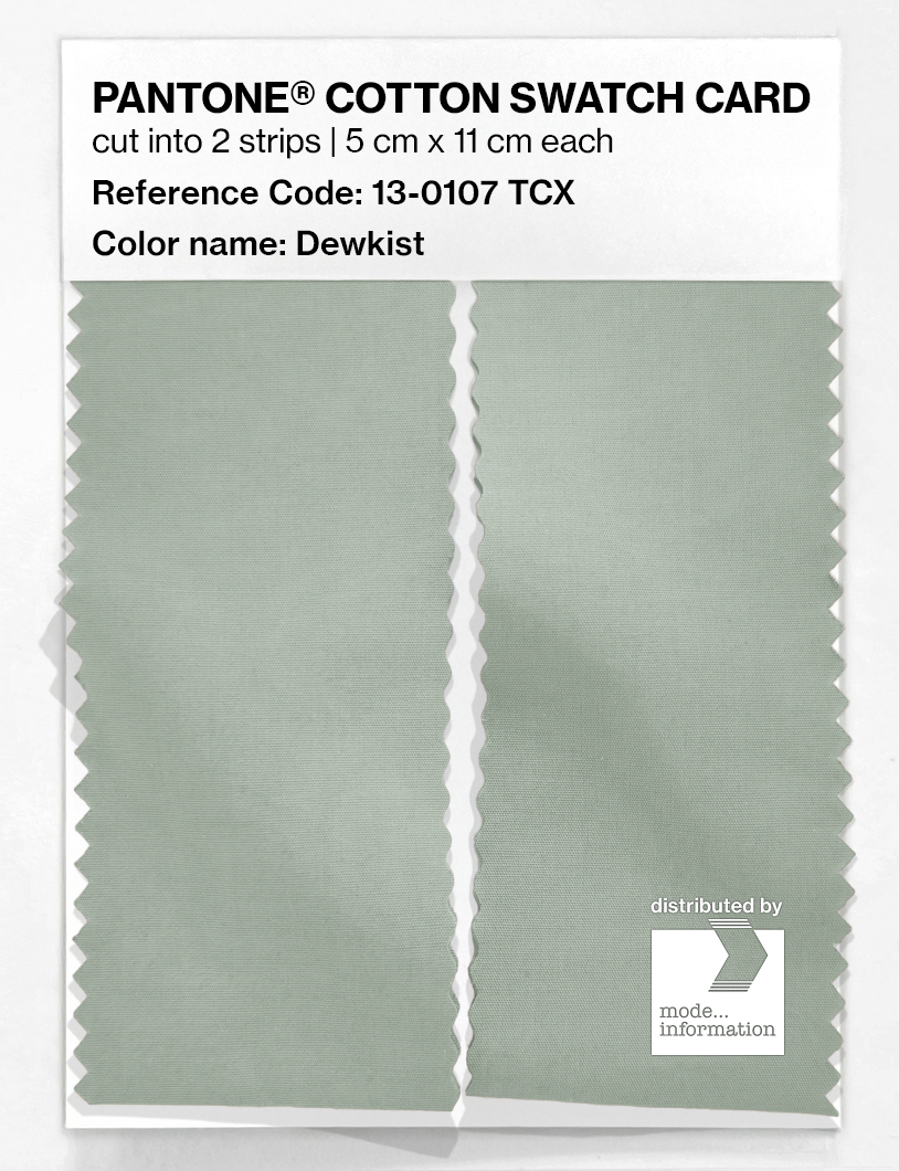 Product image 2 of the product “PANTONE® COTTON SWATCH CARD 13-0107 TCX Dewkist ”