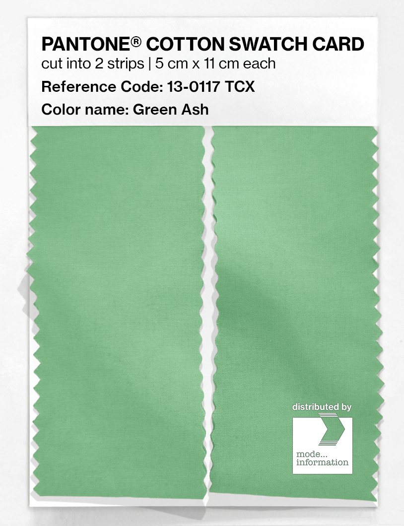 Product image 2 of the product “PANTONE® COTTON SWATCH CARD 13-0117 TCX Green Ash ”