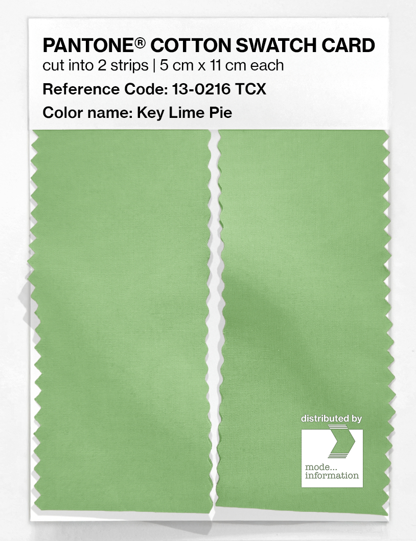 Artikelbild 2 des Artikels “PANTONE® COTTON SWATCH CARD 13-0216 TCX Key Lime Pie “