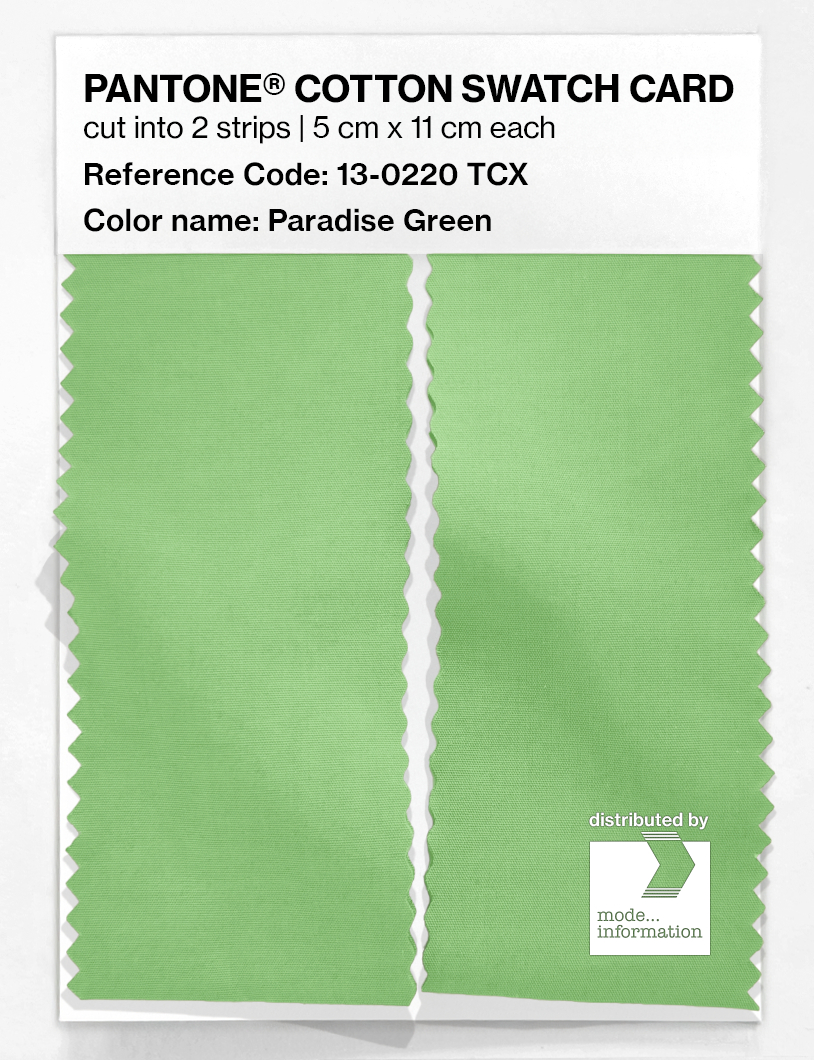 Artikelbild 2 des Artikels “PANTONE® COTTON SWATCH CARD 13-0220 TCX Paradise Green “