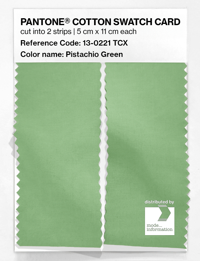 Artikelbild 2 des Artikels “PANTONE® COTTON SWATCH CARD 13-0221 TCX Pistachio Green “