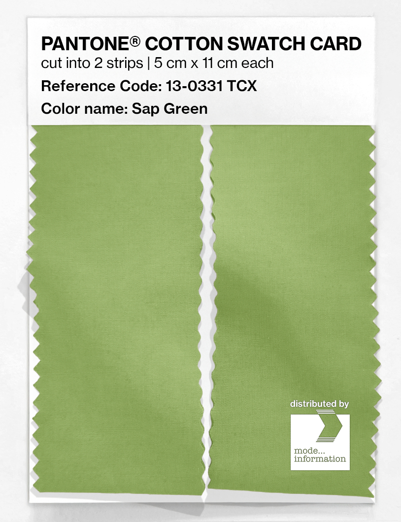 Artikelbild 2 des Artikels “PANTONE® COTTON SWATCH CARD 13-0331 TCX Sap Green “