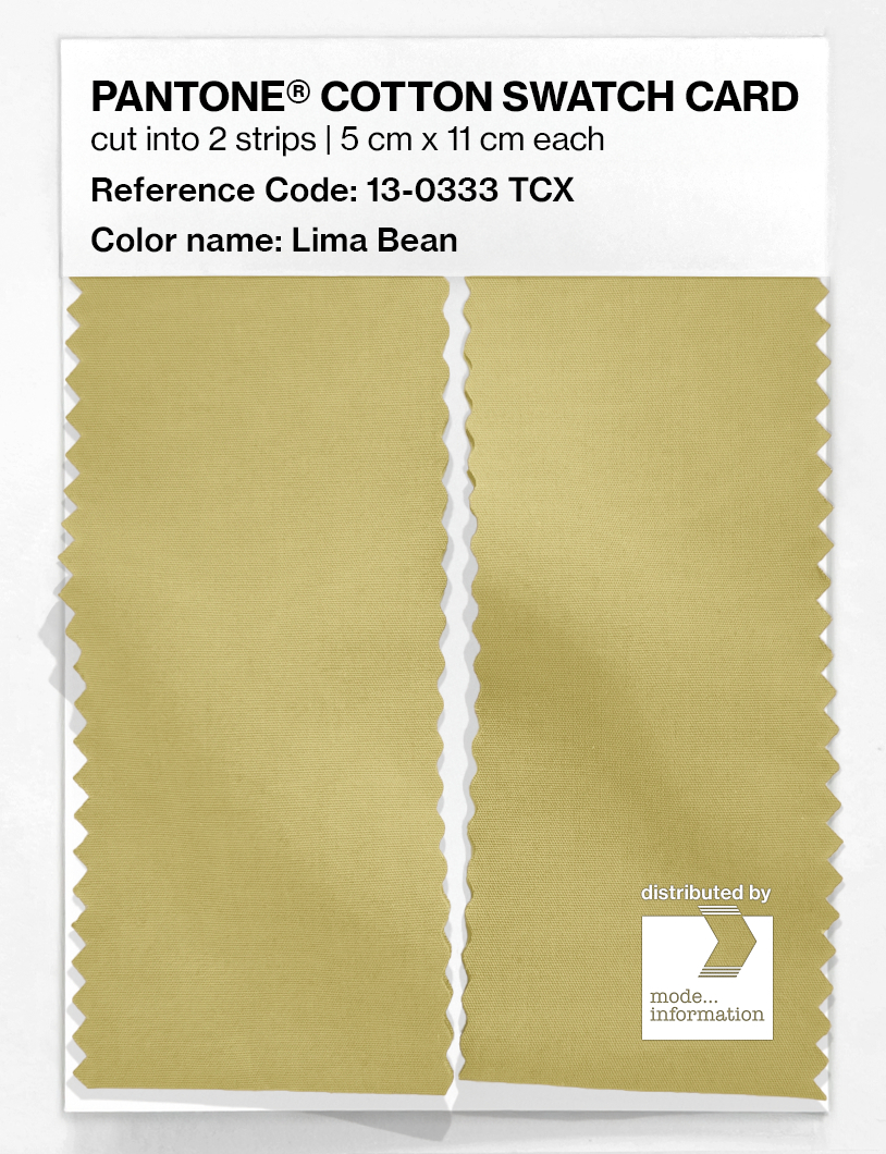 Artikelbild 2 des Artikels “PANTONE® COTTON SWATCH CARD 13-0333 TCX Lima Bean “