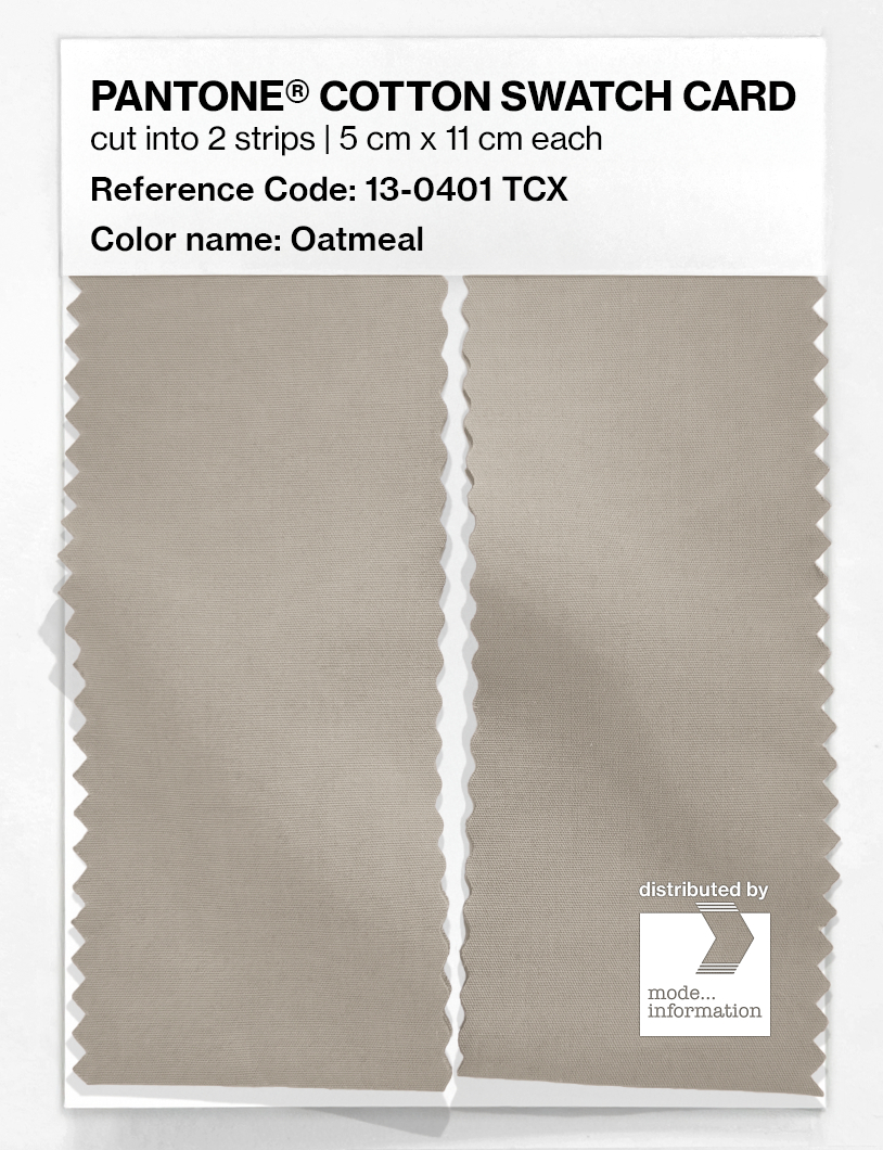 Artikelbild 2 des Artikels “PANTONE® COTTON SWATCH CARD 13-0401 TCX Oatmeal “