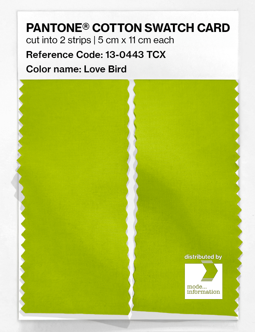 Artikelbild 2 des Artikels “PANTONE® COTTON SWATCH CARD 13-0443 TCX Love Bird “