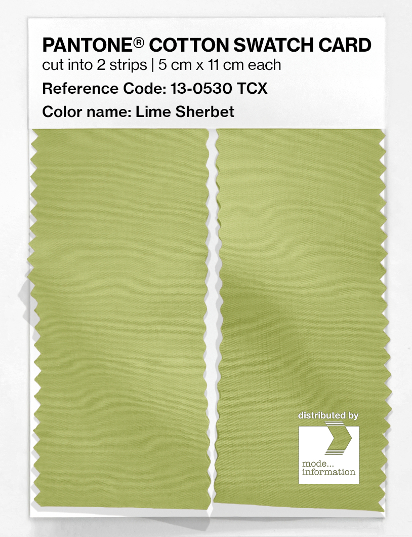 Artikelbild 2 des Artikels “PANTONE® COTTON SWATCH CARD 13-0530 TCX Lime Sherbet “