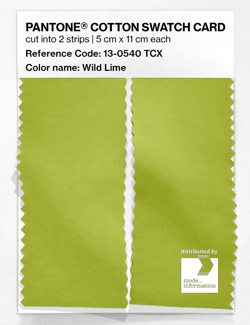 Artikelbild 2 des Artikels “PANTONE® COTTON SWATCH CARD 13-0540 TCX Wild Lime “