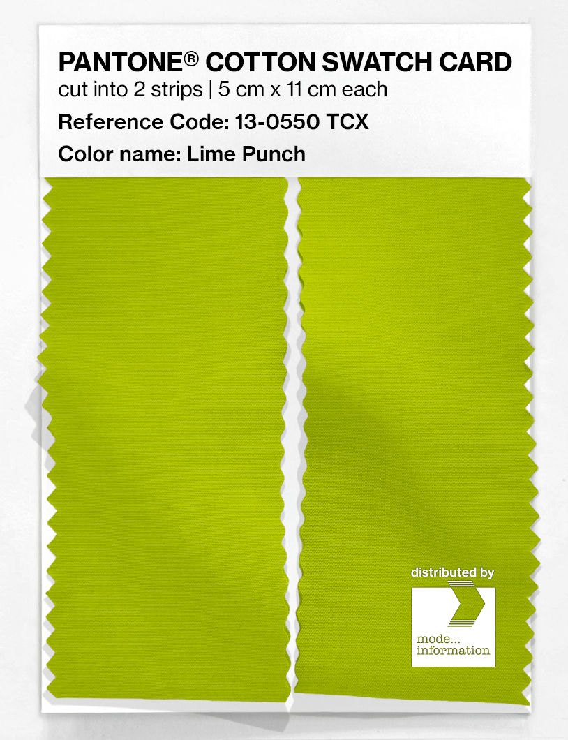 Artikelbild 2 des Artikels “PANTONE® COTTON SWATCH CARD 13-0550 TCX Lime Punch “