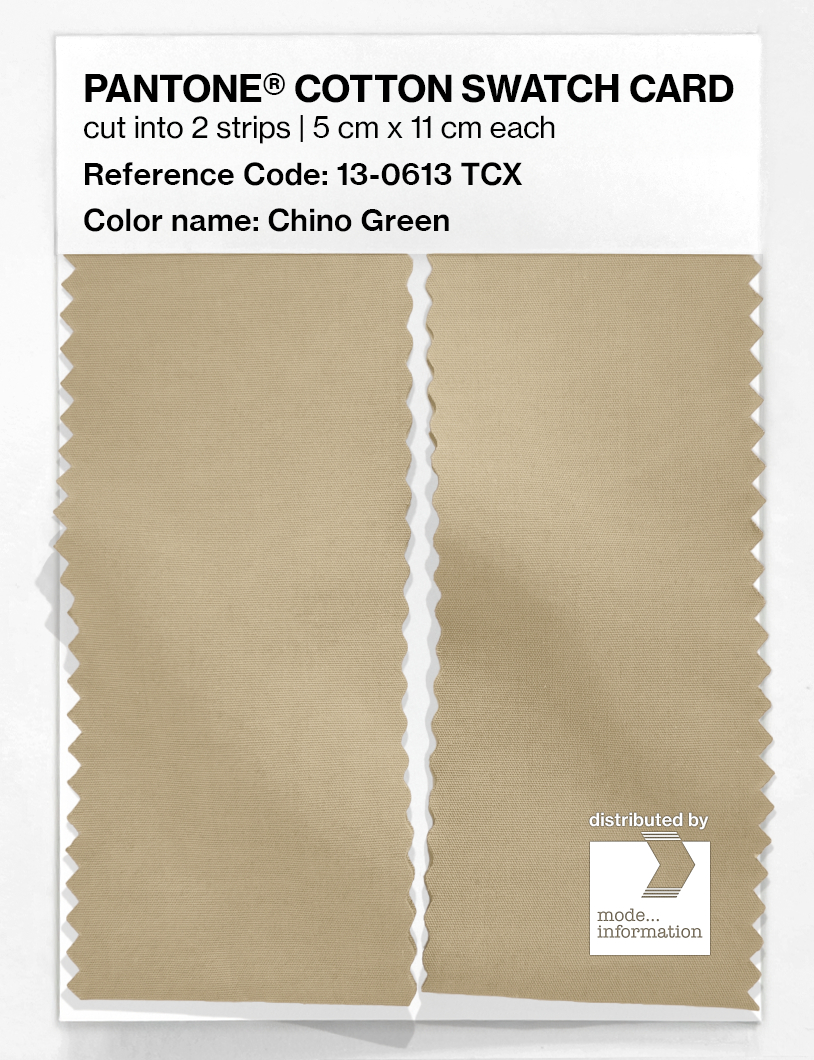 Artikelbild 2 des Artikels “PANTONE® COTTON SWATCH CARD 13-0613 TCX Chino Green “