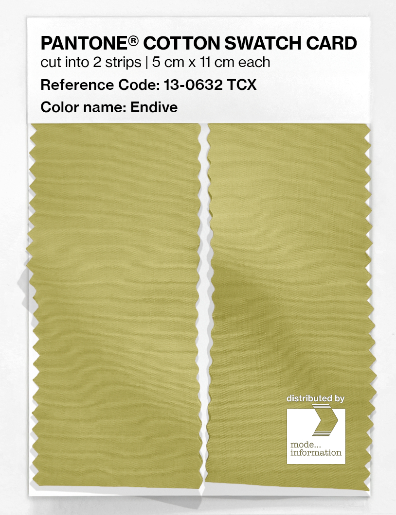 Product image 2 of the product “PANTONE® COTTON SWATCH CARD 13-0632 TCX Endive ”