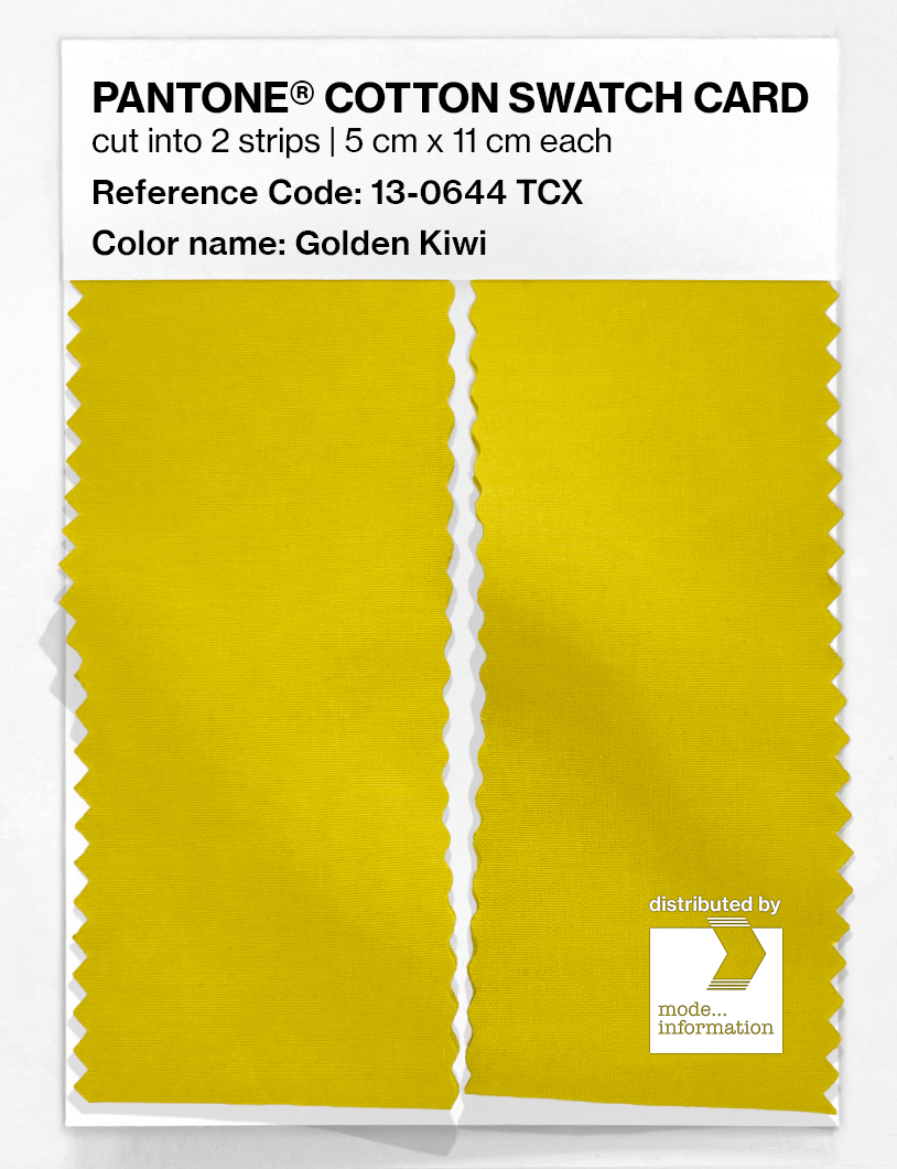 Artikelbild 2 des Artikels “PANTONE® COTTON SWATCH CARD 13-0644 TCX Golden Kiwi “