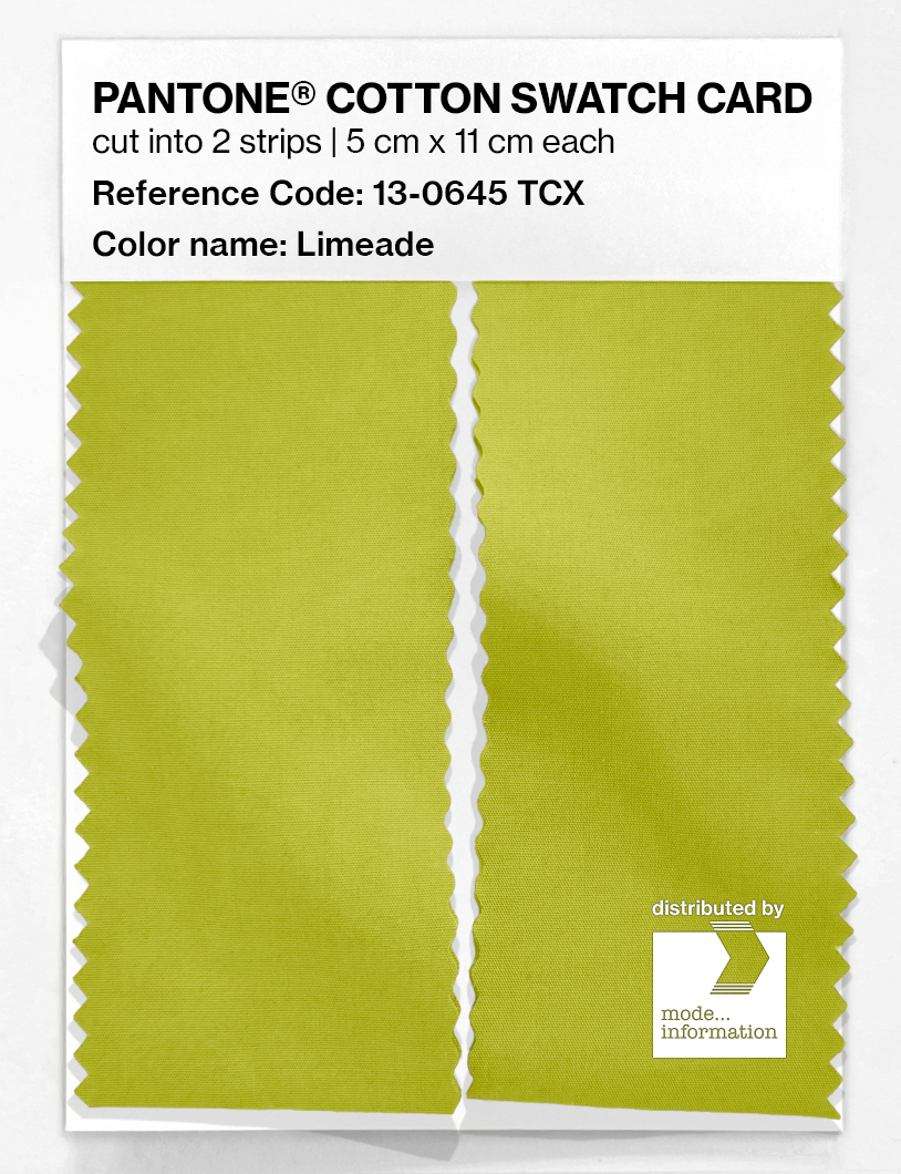 Artikelbild 2 des Artikels “PANTONE® COTTON SWATCH CARD 13-0645 TCX Limeade “
