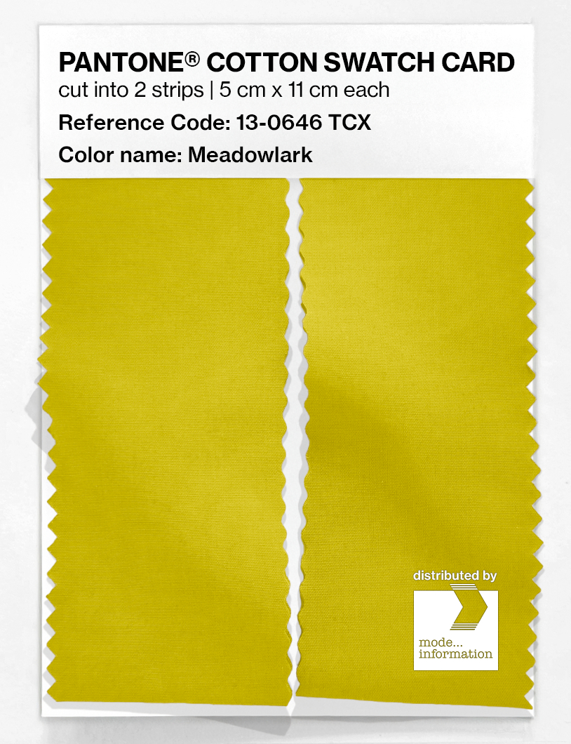 Artikelbild 2 des Artikels “PANTONE® COTTON SWATCH CARD 13-0646 TCX Meadowlark “