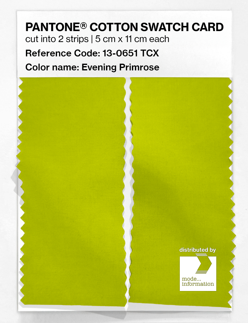Artikelbild 2 des Artikels “PANTONE® COTTON SWATCH CARD 13-0651 TCX Evening Primrose “