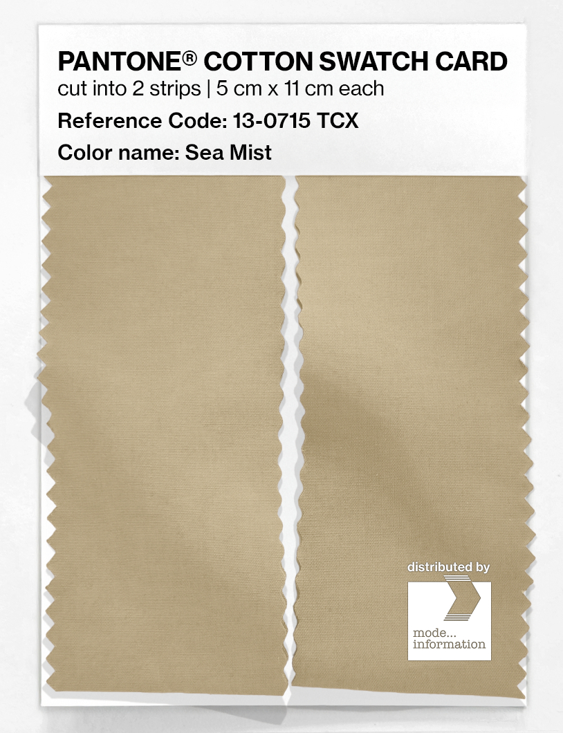 Product image 2 of the product “PANTONE® COTTON SWATCH CARD 13-0715 TCX Sea Mist ”