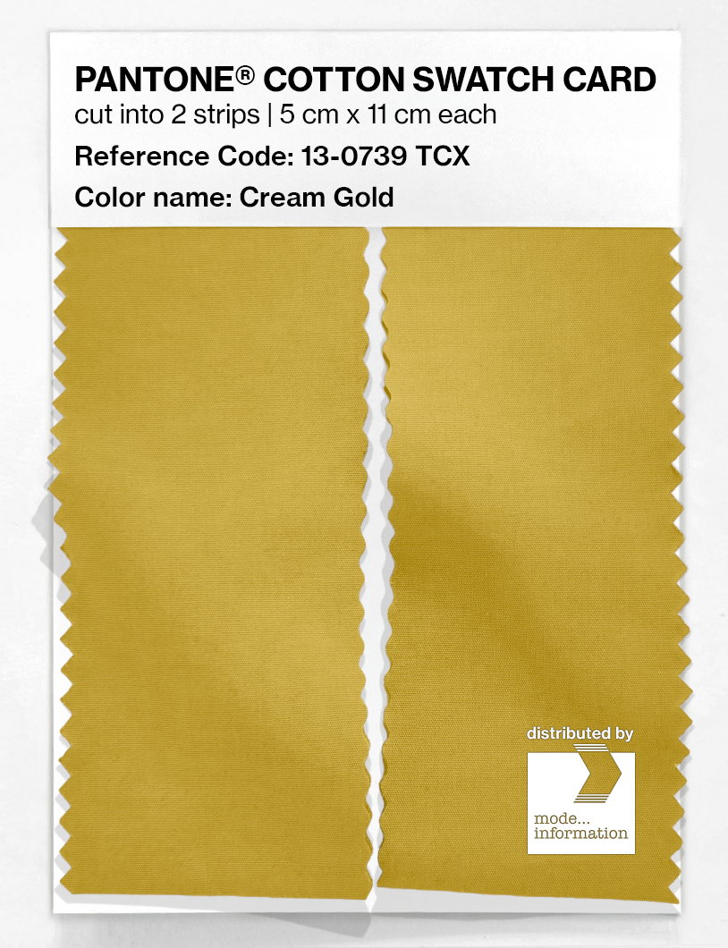 Artikelbild 2 des Artikels “PANTONE® COTTON SWATCH CARD 13-0739 TCX Cream Gold “