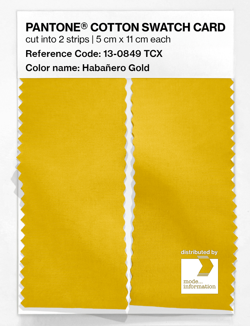 Artikelbild 2 des Artikels “PANTONE® COTTON SWATCH CARD 13-0849 TCX Habañero Gold “