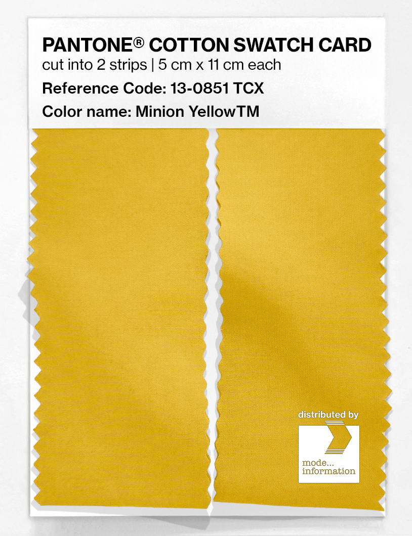 Artikelbild 2 des Artikels “PANTONE® COTTON SWATCH CARD 13-0851 TCX Minion YellowTM “