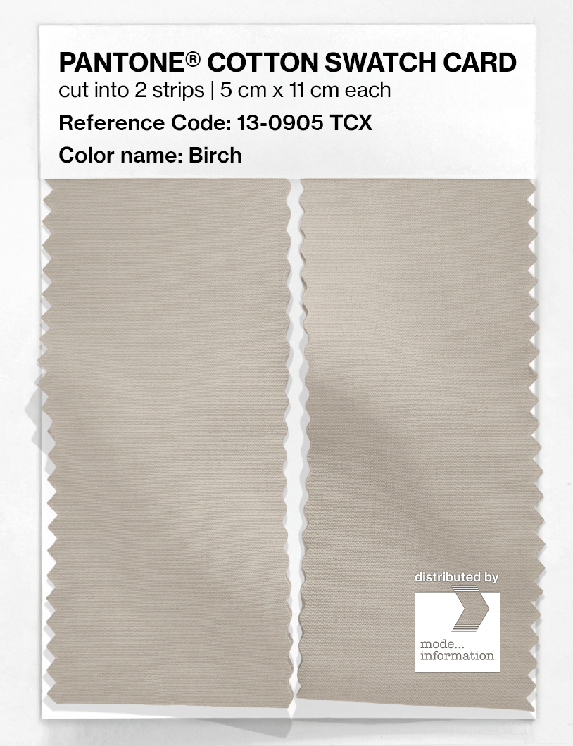 Artikelbild 2 des Artikels “PANTONE® COTTON SWATCH CARD 13-0905 TCX Birch “