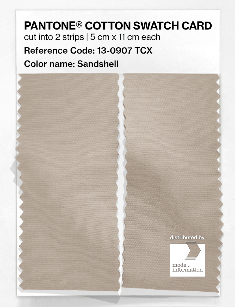 Artikelbild 2 des Artikels “PANTONE® COTTON SWATCH CARD 13-0907 TCX Sandshell “