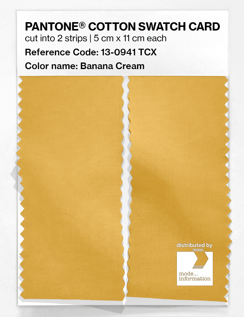 Artikelbild 2 des Artikels “PANTONE® COTTON SWATCH CARD 13-0941 TCX Banana Cream “