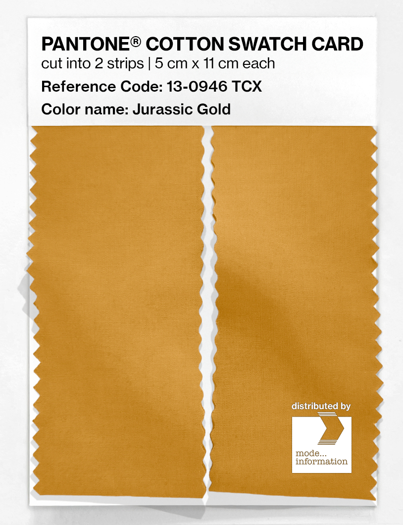 Artikelbild 2 des Artikels “PANTONE® COTTON SWATCH CARD 13-0946 TCX Jurassic Gold “