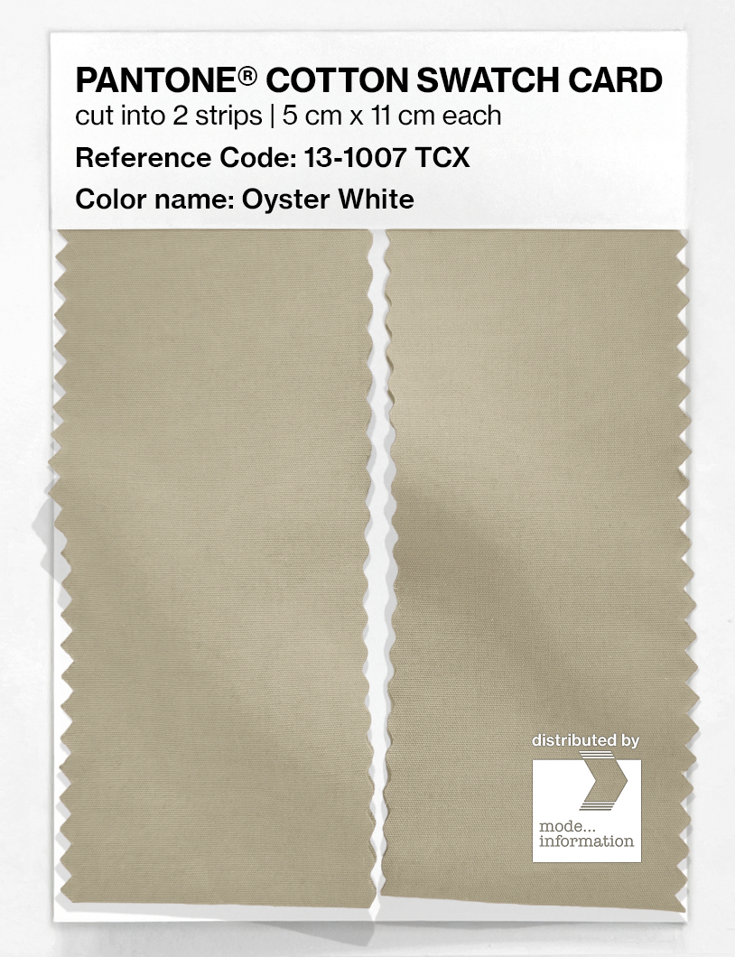Artikelbild 2 des Artikels “PANTONE® COTTON SWATCH CARD 13-1007 TCX Oyster White “
