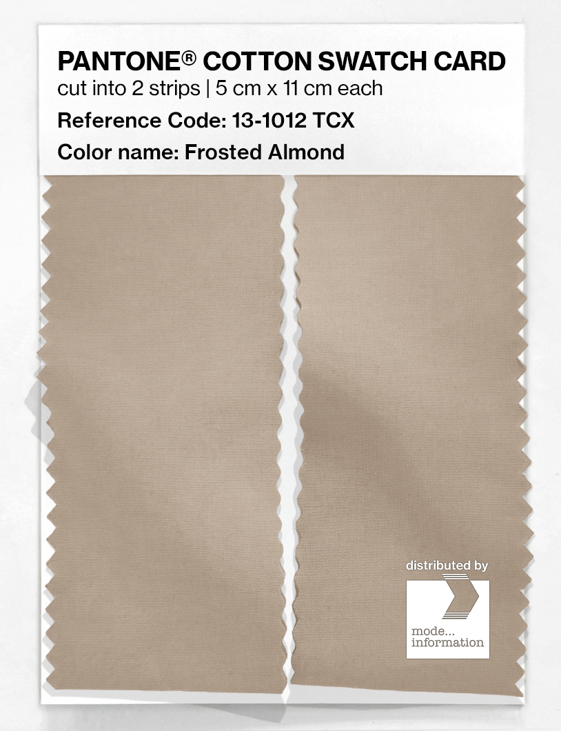Artikelbild 2 des Artikels “PANTONE® COTTON SWATCH CARD 13-1012 TCX Frosted Almond “