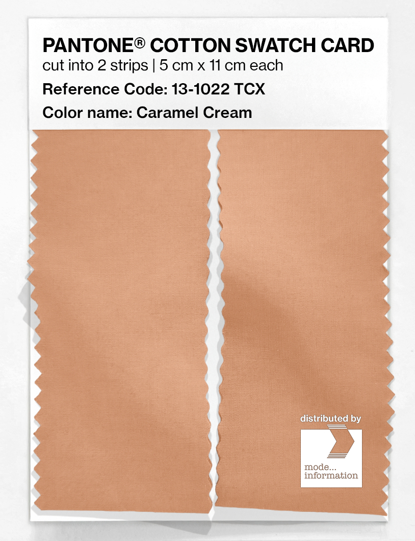 Artikelbild 2 des Artikels “PANTONE® COTTON SWATCH CARD 13-1022 TCX Caramel Cream “