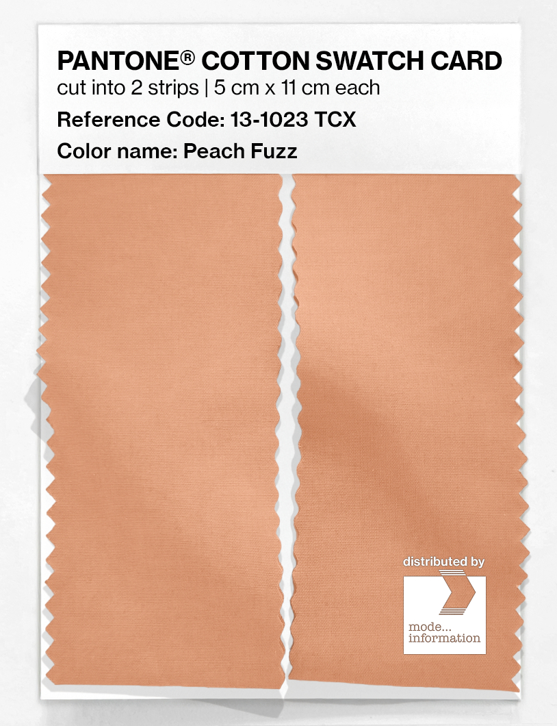 Artikelbild 2 des Artikels “PANTONE® COTTON SWATCH CARD 13-1023 TCX Peach Fuzz “